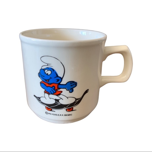 Vintage Other - Vintage Rare Retro Smurfs Mug/ Teacup Stamped Ireland